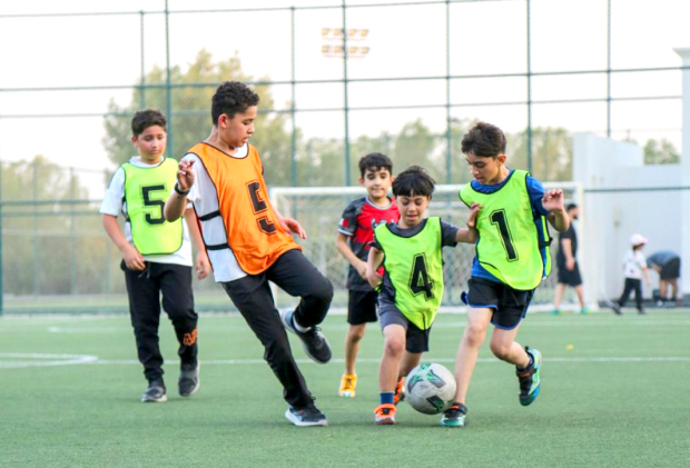 <p>Youngsters in action</p>